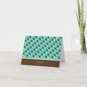 Tarjeta de agradecimiento personalizada Baby Polka
