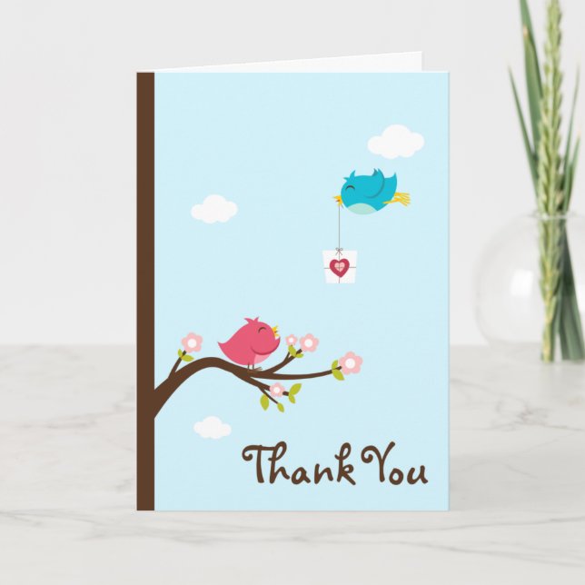 Tarjeta de agradecimiento personalizada*Birdie Lov (Anverso)