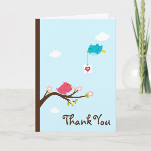 Tarjeta de agradecimiento personalizada*Birdie Lov