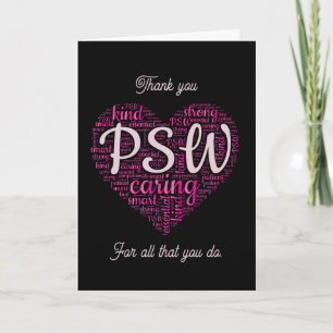 Tarjeta de agradecimiento personalizada Black and 