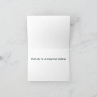 Tarjeta de agradecimiento personalizada Boho Mount