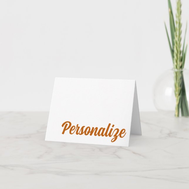 Tarjeta de agradecimiento personalizada BURNT NARA (Anverso)