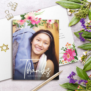 Tarjeta de agradecimiento personalizada con foto y