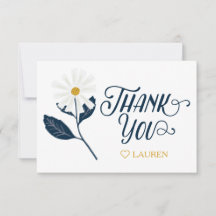 Tarjeta de agradecimiento personalizada Cute Scand