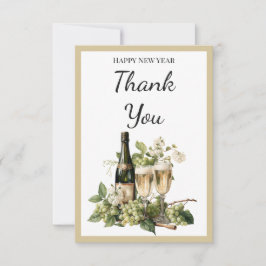 Tarjeta de agradecimiento personalizada de Año Nue