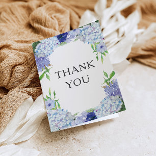 Tarjeta de agradecimiento personalizada de Blue Hy