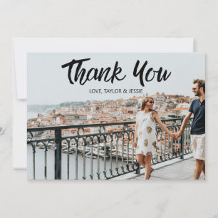 Tarjeta de agradecimiento personalizada de Boda mo