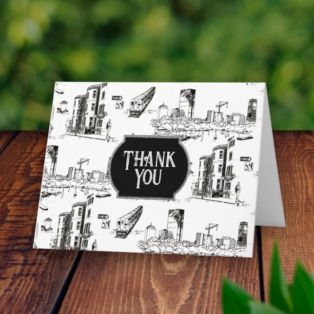 Tarjeta de agradecimiento personalizada de Boston  (Subido por el creador)