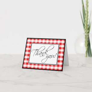 Tarjeta de agradecimiento personalizada de cuadros