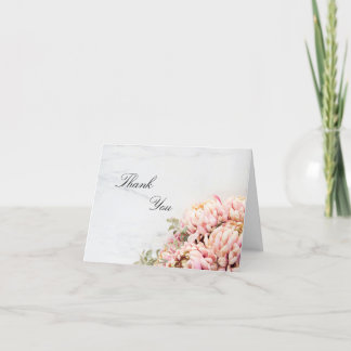 Tarjeta de agradecimiento personalizada de Flor ro