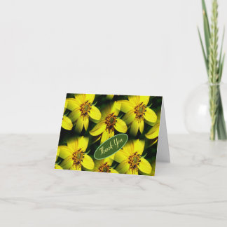 Tarjeta de agradecimiento personalizada de girasol