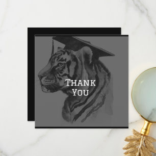 Tarjeta de agradecimiento personalizada de graduac