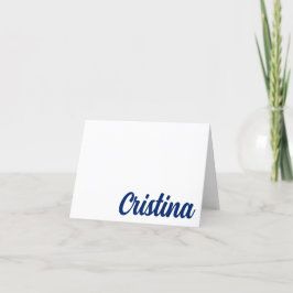 Tarjeta de agradecimiento personalizada de la Univ