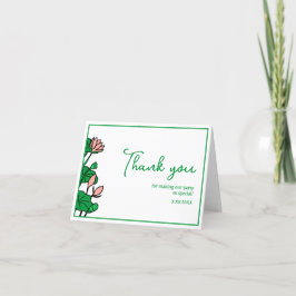 Tarjeta de agradecimiento personalizada de Lotus G