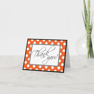 Tarjeta de agradecimiento personalizada de lunares
