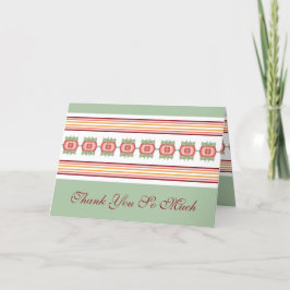 Tarjeta de agradecimiento personalizada diseñada e