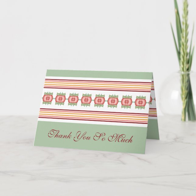 Tarjeta de agradecimiento personalizada diseñada e (Anverso)