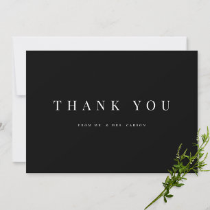 Tarjeta de agradecimiento personalizada en blanco