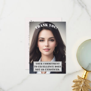 Tarjeta de agradecimiento personalizada: Excelenci