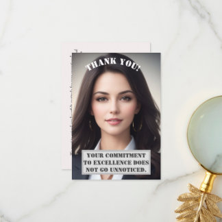 Tarjeta de agradecimiento personalizada: Excelenci