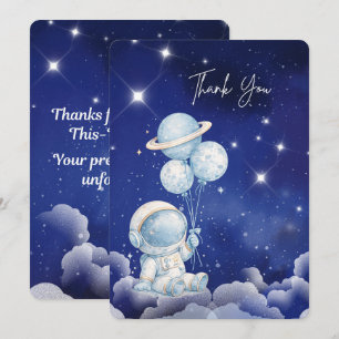 Tarjeta de agradecimiento personalizada para astro