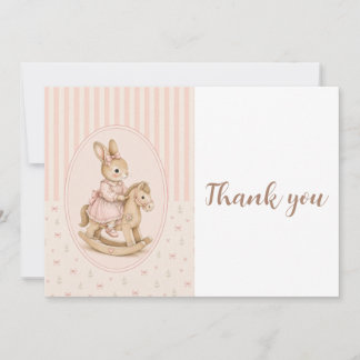 Tarjeta de agradecimiento personalizada para baby 