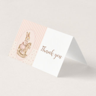 Tarjeta de agradecimiento personalizada para baby 