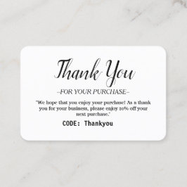 Tarjeta de agradecimiento personalizada para el pe