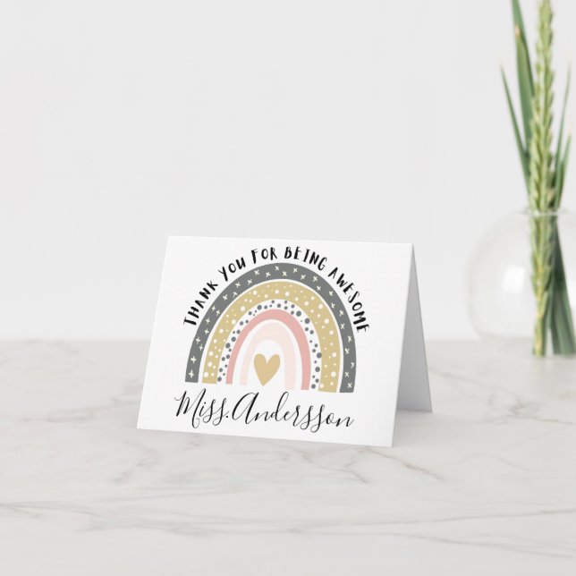 Tarjeta de agradecimiento personalizada para el pr (Anverso)