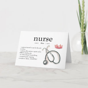 Tarjeta de agradecimiento personalizada para enfer