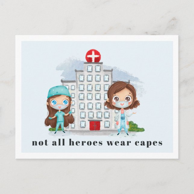 Tarjeta de agradecimiento personalizada para enfer (Anverso)