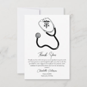 Tarjeta de agradecimiento personalizada para la fi