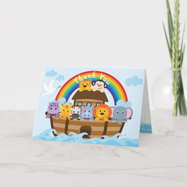 Tarjeta de agradecimiento personalizada para Noahs (Anverso)