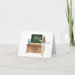 Tarjeta de agradecimiento personalizada para profe