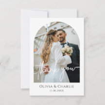 Tarjeta de agradecimiento personalizada para recié