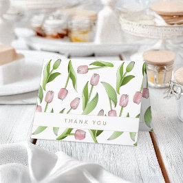 Tarjeta de agradecimiento personalizada para tulip