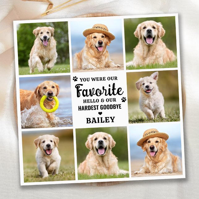 Tarjeta De Agradecimiento Personalizado 8 Mascota de Collage de fotos (Subido por el creador)