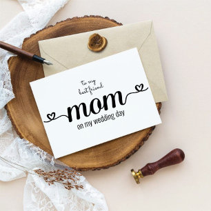 Tarjeta De Agradecimiento Personalizado a mi mejor amiga mamá Card