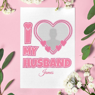 Tarjeta De Agradecimiento Personalizado Amo a mi esposo – Agregar foto y nom