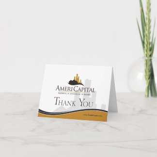 Tarjeta De Agradecimiento PERSONALIZADO Bienes Raíces Gracias Por Su Negocio