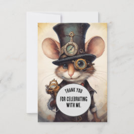 Tarjeta De Agradecimiento Personalizado de animales de Flickertail Gracias