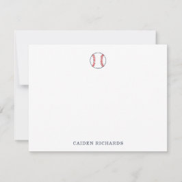 Tarjeta De Agradecimiento Personalizado de Béisbol Cartas para Niños Estacio