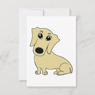 Tarjeta De Agradecimiento personalizado de dachshund wheaton