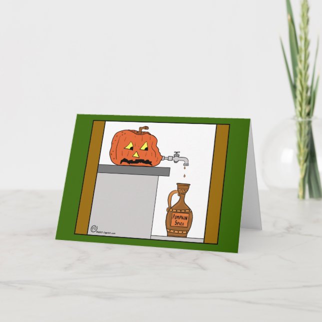Tarjeta De Agradecimiento personalizado de especias de calabaza de 1604 (Anverso)
