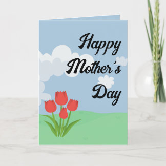 Tarjeta De Agradecimiento Personalizado de flores animado en el Día de la Ma