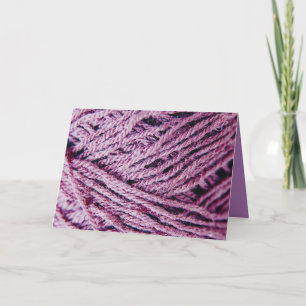 Tarjeta De Agradecimiento Personalizado de fotos de cierre de hilos de Yarn