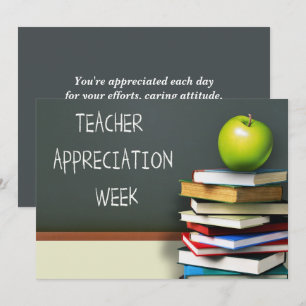 Tarjeta De Agradecimiento Personalizado de la Semana de Apreciación del Prof
