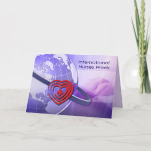 Tarjeta De Agradecimiento Personalizado de la Semana Internacional de Enferm