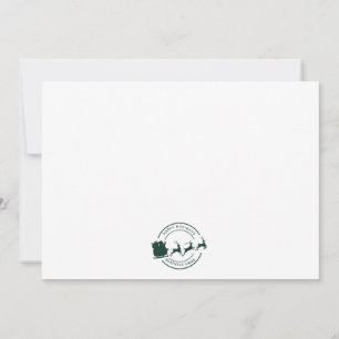 Tarjeta De Agradecimiento Personalizado de Navidades de nombres de negocios 