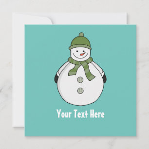 Tarjeta De Agradecimiento Personalizado de nieve fría